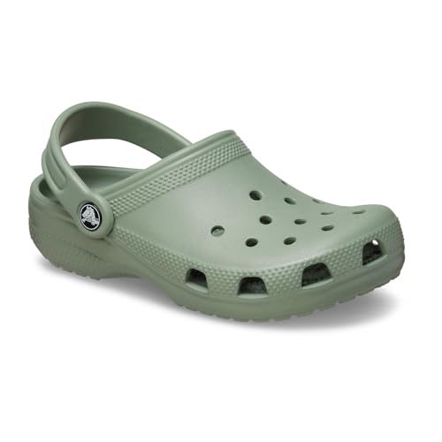 Image of Crocs Kids Unisex Classic Clogs (Little Kid /Big Kid), Moss, 13 Medium