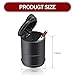 gunroil 1 Pack Car Ashtray with Lid, One-second Opening Design, Flame Retardant ABS Vehicle Ashtray, Universal Portable Automotive Cup Holder Accessories for Truck Office Home (Black)