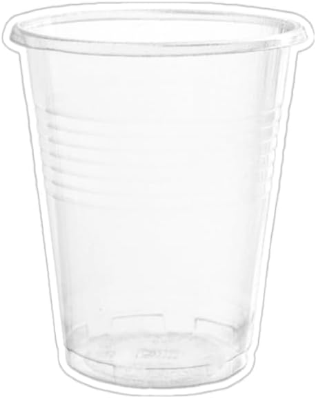50 Bicchieri Bomba In Plastica Trasparente 25 Cl - Monouso Riciclabili In PP - Per Festa E Bar, Marchio CE