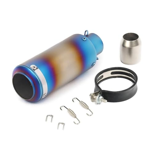 バイクマフラー MT-03用 に適合するZ650用 に適合する忍者650用 MT-09 MT 07 R1 R15 V3 V2 R6 51mm 60mm バイク用マフラー オートバイの排気管 DBキラー付き エキゾーストパイプ(H 51MM)