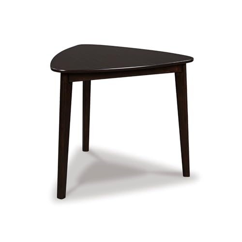 Signature Design by Ashley 1-Piece Small Triangle Dining Table, Merlot