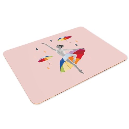 Sets de table en liège rose lot de 4 napperons souples pour protéger des taches - 3