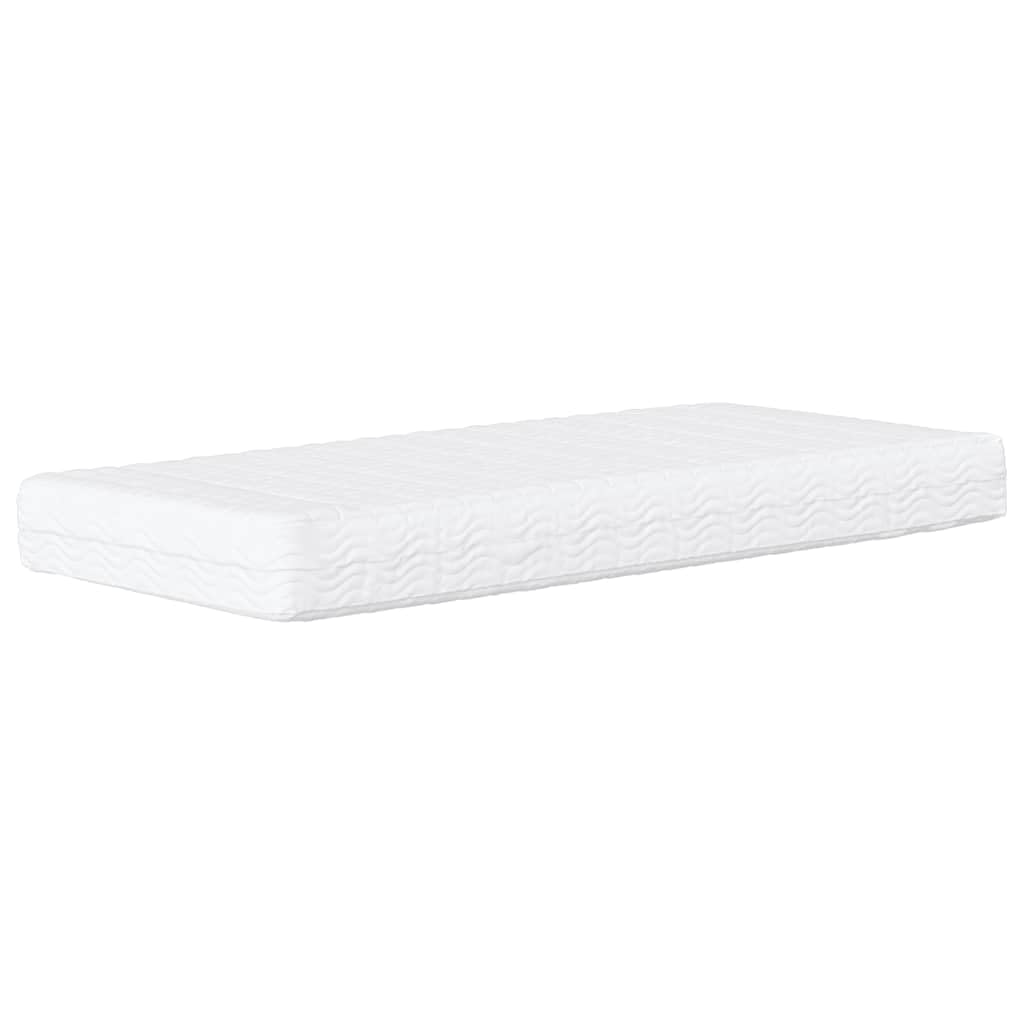 vidaXL Materac piankowy, biały, 90x210 cm, twardość H2/H3