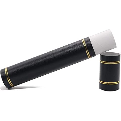 GraduatePro Graduation Scroll Degree Diploma Tube Holder A4 Paper Marriage Birth Award Record of Achievement Folder Black Cover