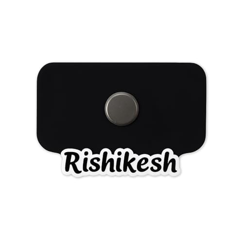 Image of Naxon Rishikesh Theme Souvenir Wooden Fridge Magnet for Refrigerator - Printed Fridge Magnet for Kitchen & Home Decor | Perfect Souvenir Gift | Size 3x3 in | Pack of 1