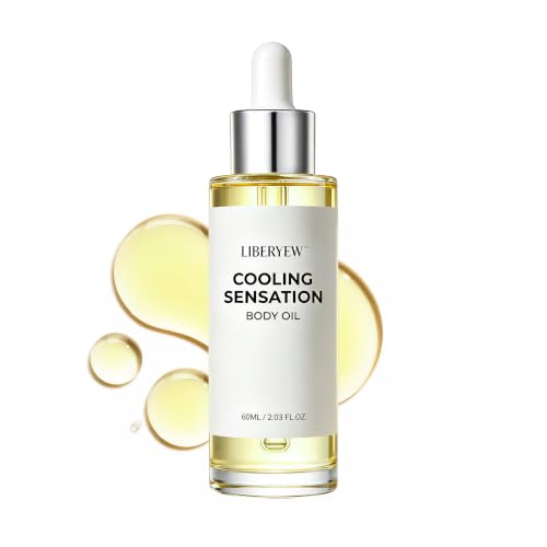 LIBERYEW Cooling Body Oil, Lightweight, After Shower Care, 2.03 Fl Oz | Cooling...
