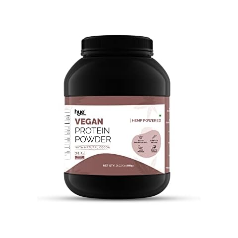 HYE Foods Vegan Protein Powder | Hemp-Infused | Complete Protein | 100% Pure & Natural | 800g Cover