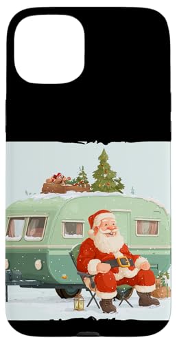 �T���^�N���[�X�ƃN���X�}�X�̂������낢�L�����s���O�J�[ �X�}�z�P�[�X iPhone 15 Plus �p