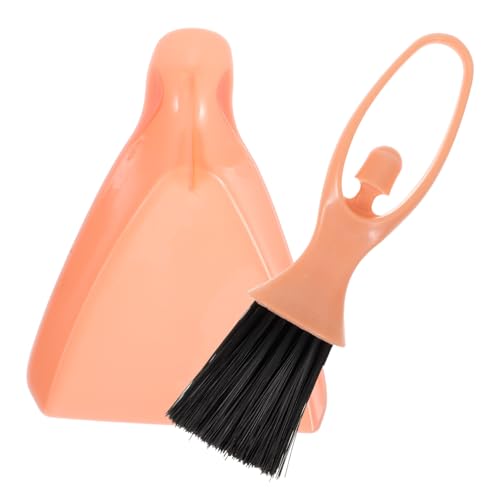 BCOATH 1 セットハムスターちりとりとほうきセットミニモルモットケージクリーニングツールハムスターケージクリーナー