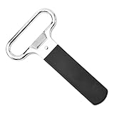 DIEKE Abridor de botellas de vino portátil, sacacorchos para camareros, herramienta de sacacorchos de dos puntas, sacacorchos de dos puntas, removedor de corcho, extractor de zinc, aleaciones