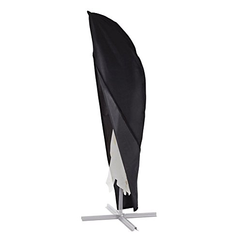 WINSHEA Funda para Parasol con Cremallera Banana Cantileve Large Paraguas Impermeable Antipolvo y Resistente a los Rayos UV Funda Protectora de Sombrilla de Jardín, 104.3 x 27.5