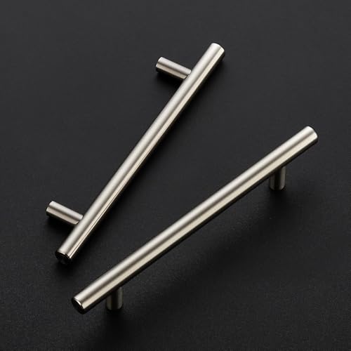 Image of Ravinte 30 Pack 7.38 inch Cabinet Pulls Brushed Nickel Stainless Steel Kitchen Cupboard Handles Cabinet Handles, 5 inch (128mm) Hole Center