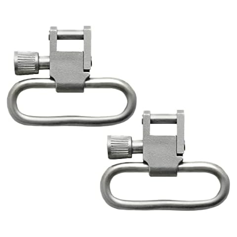 DETROIT LEATHER SHOP 1.25 Inch Tri-Lock Sling Swivels All Metal Cover