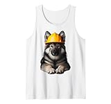 Norwegian Elkhound Dog Yellow Hard Hat Products