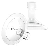 MOOMentaneous 17mm Oval Flanges Breast Pump Parts Compatible with Medela Breast Pumps PersonalFit, Maxflow, Freestyle Flex Swing Maxi Connector