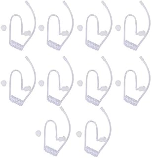 Replacement Covert Acoustic Coil Audio Tube Compatible Replacement for Two Way Radios Headsets and for Motorola for Baofeng for Kenwood Walkie Talkie Earpieces(10Pack)