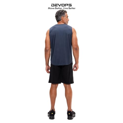 Image of DEVOPS Men's 2-Pack Loose-Fit 10 inch Workout Gym Shorts with Pockets