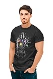 Camisetas La Colmena 4066-Thanos Infinite Fuck (albertocubatas) (M, NEGRO.)