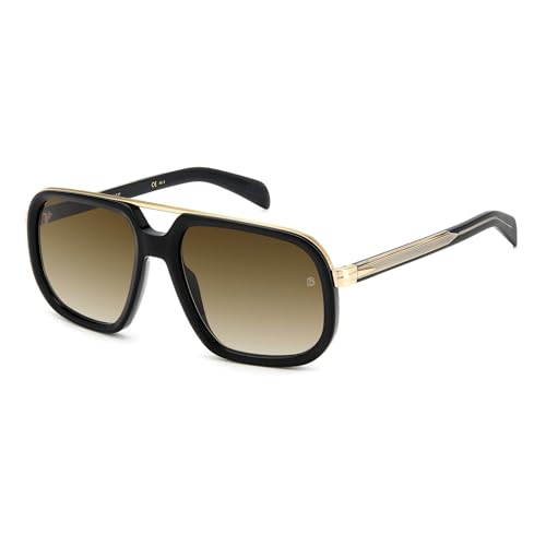 Lunettes de soleil David Beckham DB 7101/S l'élégance du noir et or pour homme