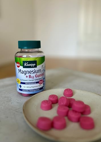 Kneipp Magnesium + B12 Gummies - Citratqualität - Für Muskeln, Energie und Nerven - vegan - 60 Stück