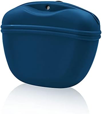 AOKLANT- Silicone Dog Treat Pouch - Small Training Bag - Clip on Portable Dog Treat Bag - Magnetic Closure Closing with Waist Clip - BPA Free