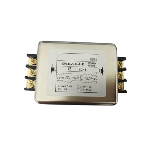 Filtro de CA monofásico CW4L3-30A-R de 220V y 30A para interferencias electromagnéticas