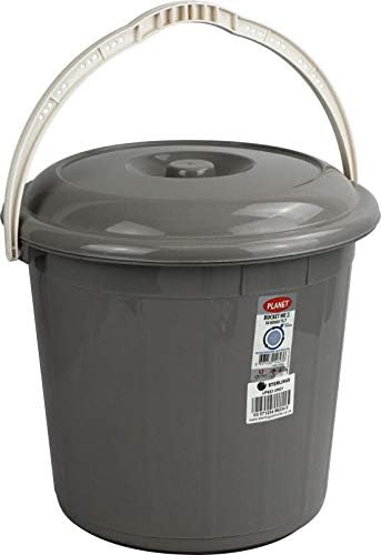 Plastic Storage Bucket with Lid (Cream 5L)