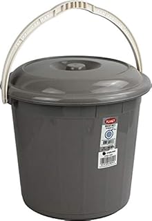 Plastic Storage Bucket with Lid (Cream 5L)