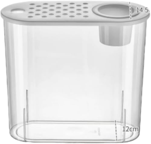 CokBlu 透明アクリル製金魚鉢 プラスチック製で軽量且つ割れにくい安全性 大容量テラリウム容器で金魚メダカ水草飼育最適 観葉植物水培にも対応 おしゃれインテリアボウルとしてテーブル装飾花瓶に活用