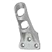 Gettysburg Flag Works .75" Cast Aluminum Flagpole Bracket in Silver - for Small Diameter Poles - Made in USA