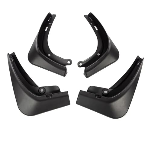 Guardabarros para Tesla Model Y de plástico negro, kit de 4 piezas protectoras contra salpicaduras