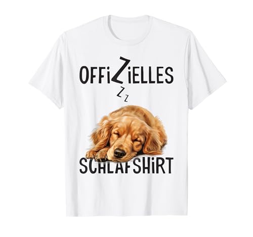Golden Retriever Offizielles Schlafshirt Mit Hund Lustig T-Shirt