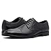 Men’s Leather Oxford Shoes Classic Lace Up Dress Shoes with Breathable Lining and Durable Rubber Sole Comfort Black