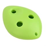Ocarina, Sopran-C-Schlüssel mit 6 Löchern, buntes Kunststoff-Blasinstrument, glattes Mundstück, einfaches Spielen, kompaktes Schlüsselband-Design für Anfänger zum Musiklernen (grün)