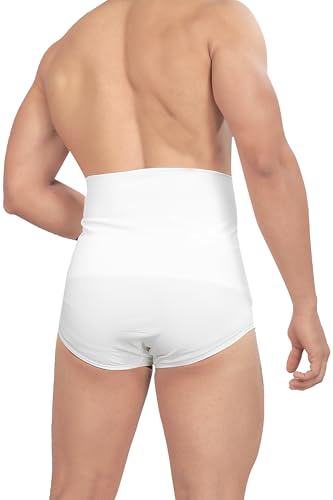 Image of MIZUNA Men's Microfiber Waist Cincher Body Shaper Seamless Tummy Tucker Panty Shapewear Waist Slimming Shaper Briefs