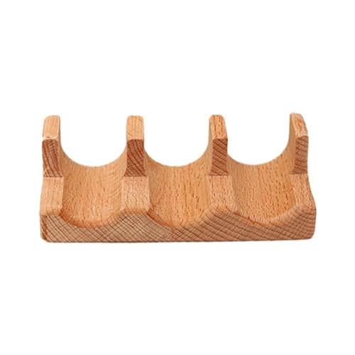 Fenteer Wood Sushi Tacos Holder Taco Stand Serving Rack Divider Taco Rack Tray Plates for Bar Home Restaurant Dining Gatherings Party, Style A 3 Grid