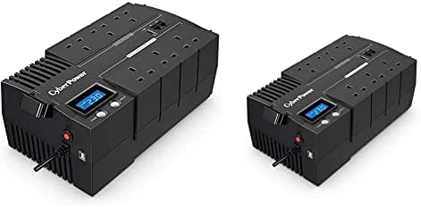 CyberPower BR1200ELCD-UK BRICs Series, 1200VA/720W, 6 UK Outlets (3 Surge only, 3 UPS and Surge), 1 USB Charging Port, AVR, Brick Format