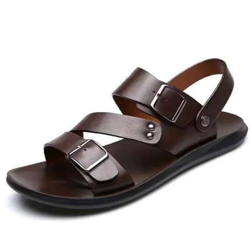 Men's Leather Sandals Slippers Beach For Male Leather Footwear2