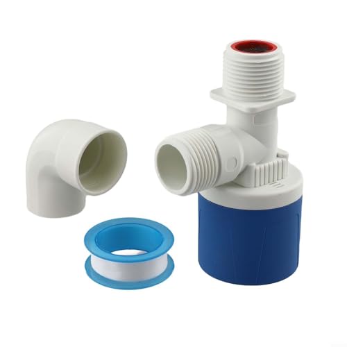 Valvola galleggiante interna da 1 per riempimento automatico dell'acqua e controllo del livello, compatibile con bestiame, idroponica e serbatoi d'acqua generali (C)