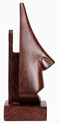 IndiaBigShop Classic Hand Carved Rosewood Nose-Shaped Eyeglass Spectacle/Eyewear Holder