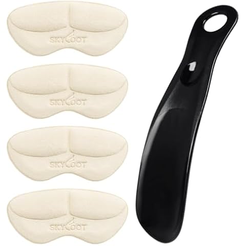 Skyfoot Heel Grips Liner Cushions for Loose Shoe Fit, Heel Pads Inserts to Prevent New Shoes Rubbing, Blister, Wide Heel's Shoe Slipping and Too Big Shoes Cover