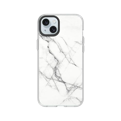 Coque iPhone 15 Plus transparente anti-jaunissement coque de protection personnalisable noire