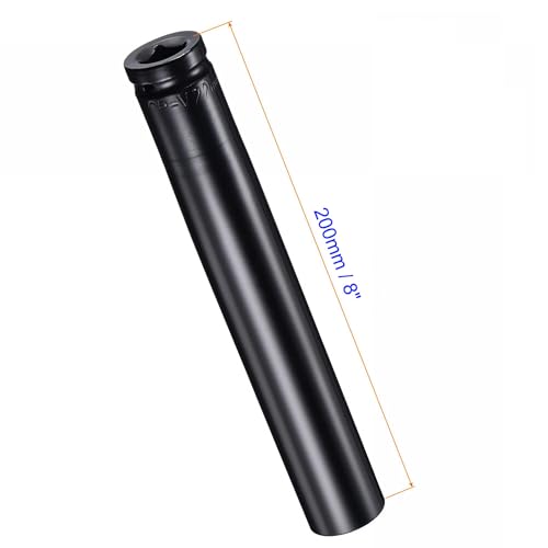 MACHSWON 2Pcs 1/2 Inch Drive - 22mm Deep Impact Socket with 6 Point Design, Heat-Treated Cr-V Steel 200mm Length, Metric Sizes - Image 2