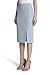 Tahari ASL Women's Belted Notch Collar Jacket with Pencil Skirt Set, Forever Blue, 4