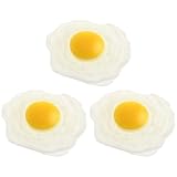 3pcs Easter Eggs Stress Toys Artificial Fried Eggs Novelty Squeeze Toys for Kids Children Birthday Easter Party Favors Semi Circle Bath Mat