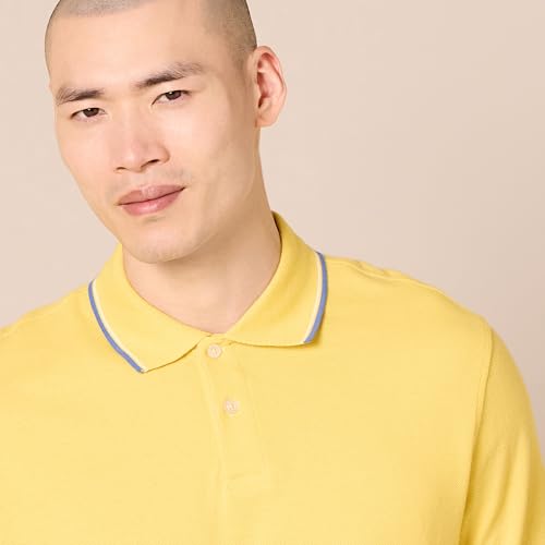 Image of Amazon Essentials Men's Slim-Fit Short-Sleeve Cotton Pique Polo Shirt