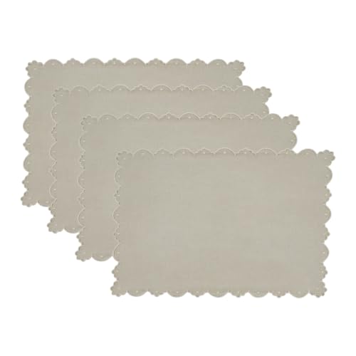 Set de table en lin SARO lavable pour protéger la table sans nappe - 4