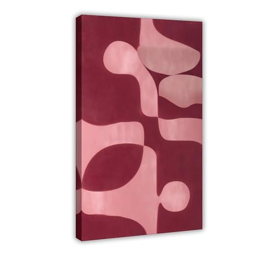 Affiche rose et bordeaux pour creer un coin bureau cosy et design