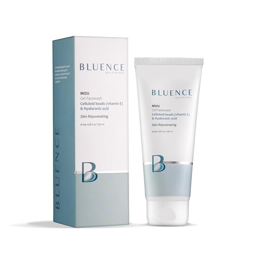 Image of MIZU Gel Facewash 100ml for Skin Rejuvenating | Hydrating Gel Face Wash with Hyaluronic Acid & Vitamin E Celluloid Beads for Deep Cleansing & Glowing Skin | For Men & Women