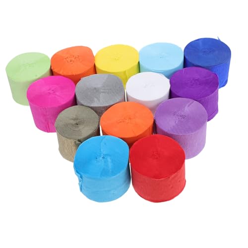 Rubans de papier crépon colorés AKOOSY pour décoration festive d'anniversaire